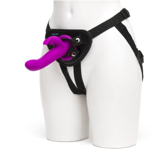 Happy Rabbit Rechargeable Vibrating Strap-On Harness Set Purple Buy in Singapore LoveisLove U4ria 