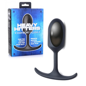 Heavy Hitters Premium Silicone Weighted Anal Plug Small or Medium or Large or XL