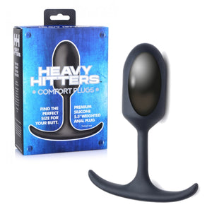 Heavy Hitters Premium Silicone Weighted Anal Plug Small or Medium or Large or XL