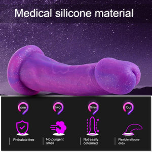 Hismith 8.3" Slightly Curved Silicone Dildo with KlicLok System for Hismith Premium Sex Machine love is love buy sex toys in singapore u4ria loveislove