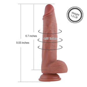 Hismith 9.05” Silicone Rotating Spinning & Wiggling Dildo with 3 Speeds + 4 Modes for Kliclok System  love is love buy sex toys in singapore u4ria loveislove