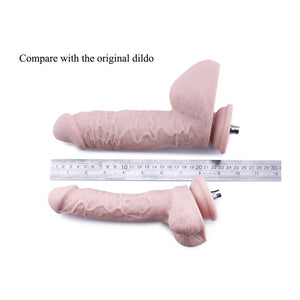 Hismith 9 Inch Huge Silicone Dildo for Hismith Sex Machine with Quick Air Connector  6.5 Inch Insertable Length Flesh Buy in Singapore LoveisLove U4ria 