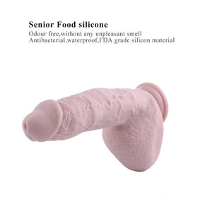 Hismith 9 Inch Huge Silicone Dildo for Hismith Sex Machine with Quick Air Connector  6.5 Inch Insertable Length Flesh Buy in Singapore LoveisLove U4ria 