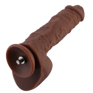 Hismith 9 Inch Huge Silicone Dildo for Hismith Sex Machine with KlicLok Connector  6.5 Inch Insertable Length