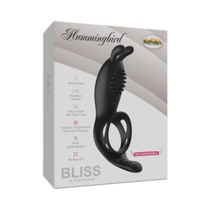 Hott Products Bliss Hummingbird Vibrating Cock Ring Black Buy in Singapore LoveisLove U4Ria