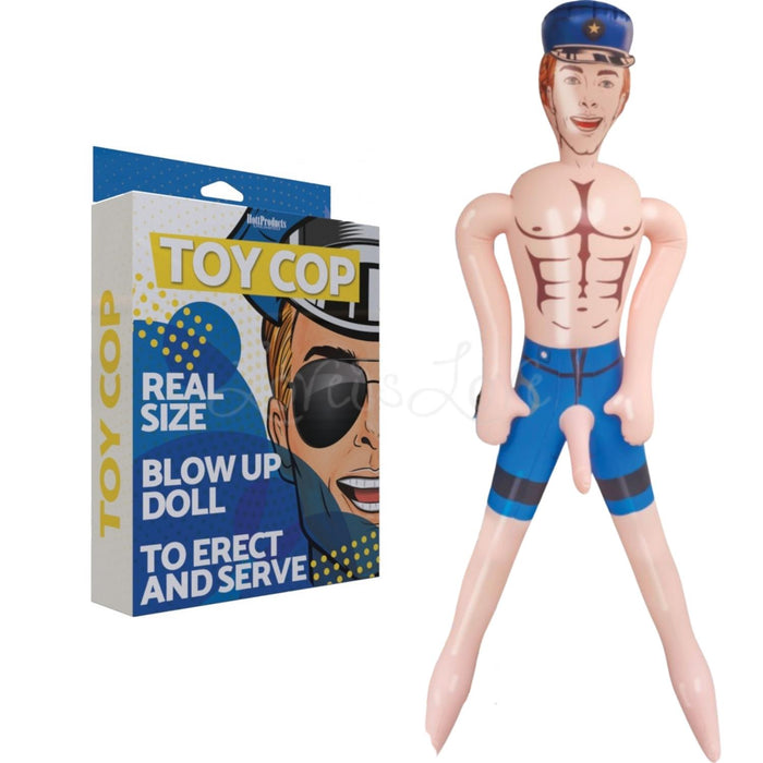 Hott Products Inflatable Party Doll Real Size Top Cop With Hole and Penis