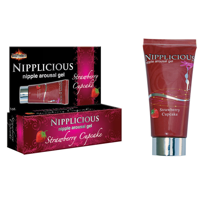 Hott Products Nipplicious Nipple Arousal Gel Strawberry Cupcake 1 FL OZ