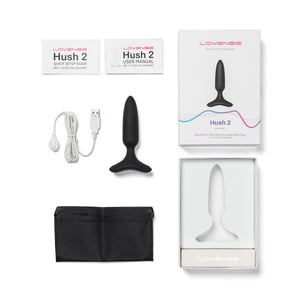 Lovense Hush 2 App-Controlled Wearable Butt Plug (1 or 2.25 inch diameter) [Authorized Dealer] Buy in Singapore LoveisLove U4Ria New