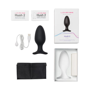 Lovense Hush 2 App-Controlled Wearable Butt Plug (1 or 2.25 inch diameter) [Authorized Dealer] Buy in Singapore LoveisLove U4Ria New