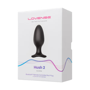 Lovense Hush 2 App-Controlled Wearable Butt Plug (1 or 2.25 inch diameter) [Authorized Dealer] Buy in Singapore LoveisLove U4Ria New