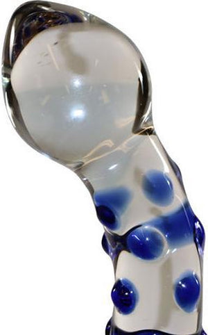 Icicles No. 18 Hand Blown Glass Double Ended Flower Massager