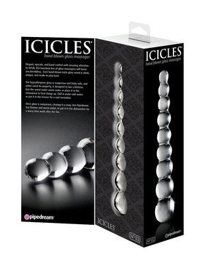 Icicles No. 2 Hand Blown Glass Massager 8.5 Inch