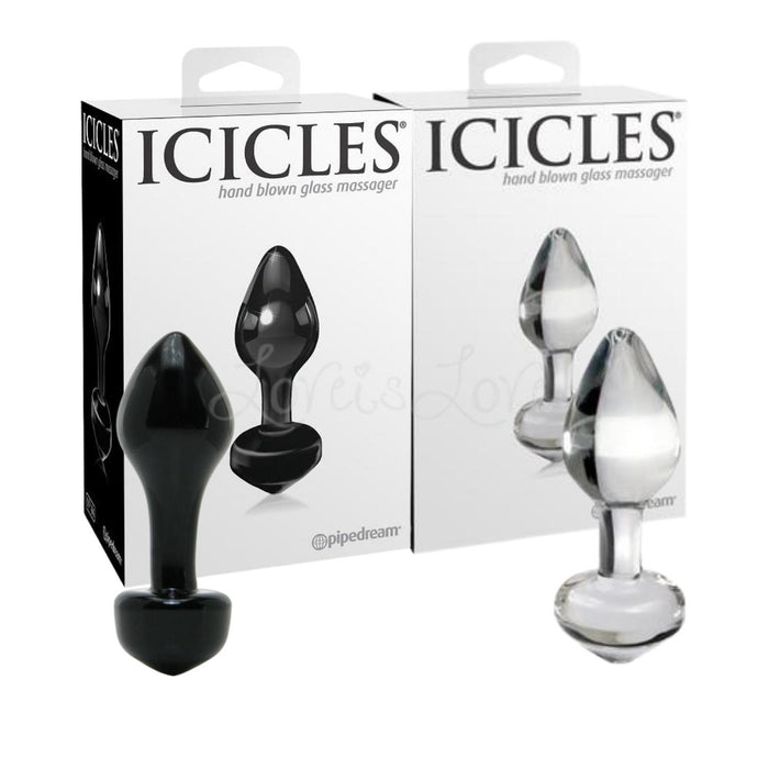 Icicles No. 44 Hand Blown Glass Massager Plug In 3.25 Inch