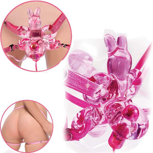 Icicles No. 34 - 10-Function Vibrating Hands-Free Strap-On [Last Piece Clearance Sale] *