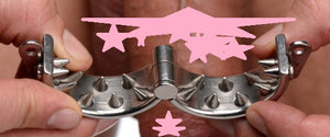 Master Series Impaler Locking CBT Ring with Spikes 1.6 Inch