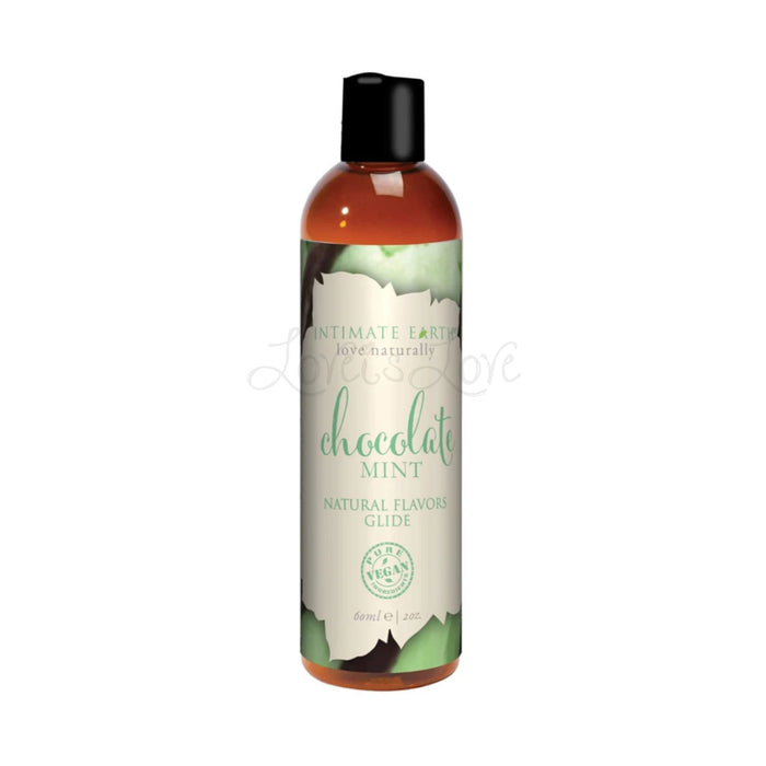 Intimate Earth Oral Pleasure Chocolate Mint Natural Flavors Water-Based Glide 60 ML 2 FL OZ