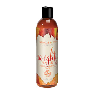 Intimate Earth Oral Pleasure Glide Flavored Water-Based Glide Naughty Nectarines Peaches Or Cheeky Apple  2oz or 4oz