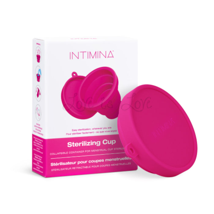 Intimina Collapsible Sterilizing Cup Magenta