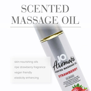 System Jo Aromatix Scented Massage Oil 120 ml / 4 fl oz Strawberry or Vanilla or Chocolate For Us - Sexy Massage Buy in Singapore LoveisLove U4Ria