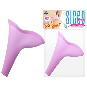 Japan A-One Sicco Urinating Outdoors Portable Female Silicone Pee Reusable Funnel Pink