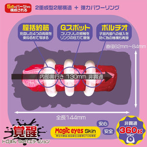 Japan Magic Eyes Lust Gimmick Toroman Regular Onahole 378 G or Soft Onahole 360 G
