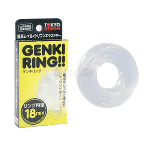 Japan Tokyo Design Genki Cock Ring 18mm Clear Buy in Singapore LoveisLove U4Ria 