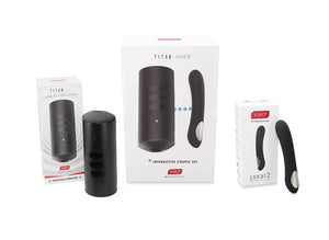 Kiiroo Titan And Pearl 2 Couple Set buy at LoveisLove U4Ria Singapore