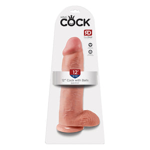 King Cock 12 Inch Cock With Balls Flesh or Tan Buy In Singapore Sex Toys Love Is Love adult toys u4ria