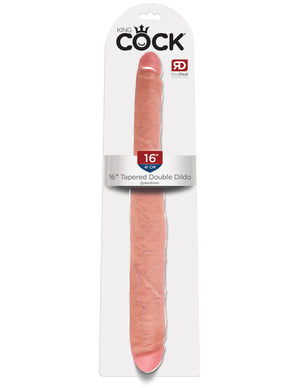 King Cock 16 Inch Tapered Double Dildo Flesh buy at LoveisLove U4Ria Singapore
