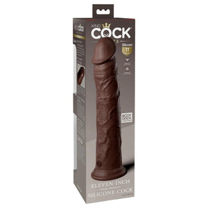 King Cock Elite Silicone Dual-Density 11 Inch Cock in Brown love is love buy sex toys in singapore u4ria loveislove