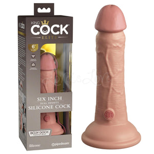 King Cock Elite Silicone Dual-Density 6 Inch Cock in Light love is love buy sex toys in singapore u4ria loveislove