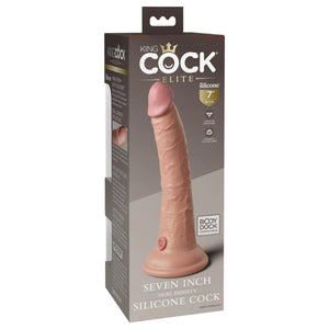 King Cock Elite Silicone Dual-Density 7 Inch Cock in Light love is love buy sex toys in singapore u4ria loveislove