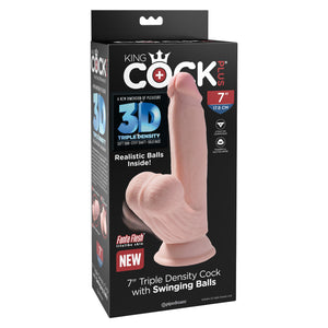 King Cock Plus Triple Density Cock With Swinging Balls 7 Inch Buy in Singapore LoveisLove U4Ria 
