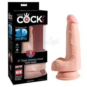 King Cock Plus Triple Density Cock with Balls 5 Inch Buy in Singapore LoveisLove U4Ria 