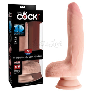 King Cock Plus Triple Density Cock with Balls 9 Inch Buy in Singapore LoveisLove U4Ria 