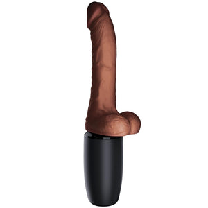 King Cock Plus Triple Threat 7.5 Inch Warming Thrusting Cock With Balls Brown Love Is Love Buy Sex Toys In Singapore u4ria