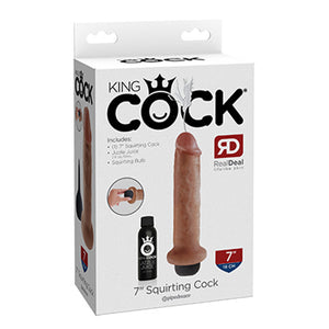 King Cock Squirting Cock 7 Inch Flesh or Tan