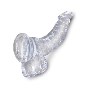 King Cock Clear Cock with Balls 7 Inch or 7.5 Inch