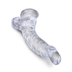 King Cock Clear Cock with Balls 7 Inch or 7.5 Inch