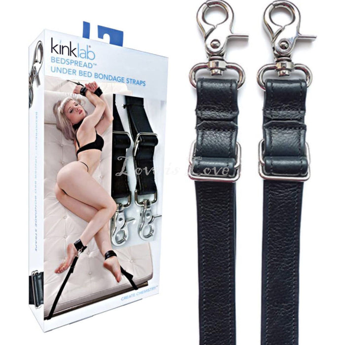 Kinklab Bedspread Under Bed Bondage Strap Black