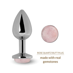 La Gemmes Butt Plug Rose Quartz buy in Singapore LoveisLove U4ria