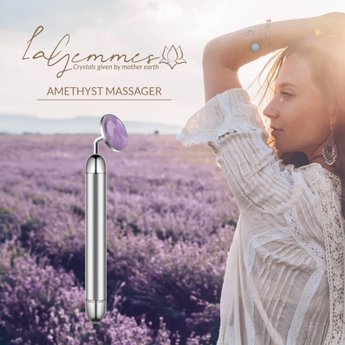La Gemmes Lay-On Vibrator Amethyst (Made With Real Gemstones)