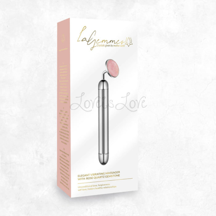 La Gemmes Lay-On Vibrator Rose Quartz (Made With Real Gemstones)