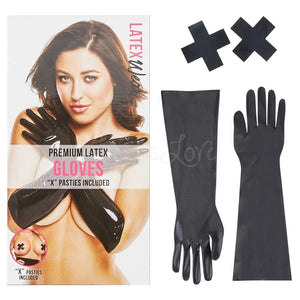 Latexwear Long Latex Gloves Black S/M or M/L love is love buy sex toys in singapore u4ria loveislove