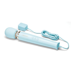 Le Wand Plug-In Vibrating Massager 100V -240V Sky Blue Buy in Singapore LoveisLove U4Ria