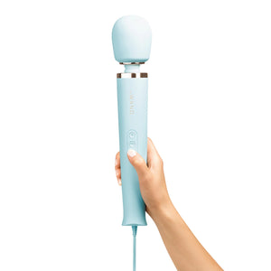 Le Wand Plug-In Vibrating Massager 100V -240V Sky Blue Buy in Singapore LoveisLove U4Ria