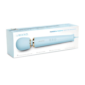 Le Wand Plug-In Vibrating Massager 100V -240V Sky Blue Buy in Singapore LoveisLove U4Ria