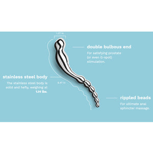 Le Wand Stainless Steel Swerve Double-Ended Pleasure Massager Buy in Singapore LoveisLove U4Ria 