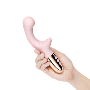 Le Wand XO Double Motor Wave Rechargeable Dual Stimulation Vibrator Rose Gold Buy in Singapore LoveisLove U4ria 