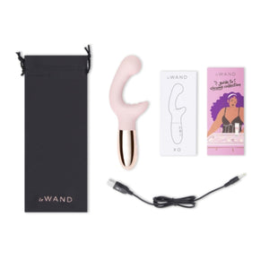 Le Wand XO Double Motor Wave Rechargeable Dual Stimulation Vibrator Rose Gold Buy in Singapore LoveisLove U4ria 